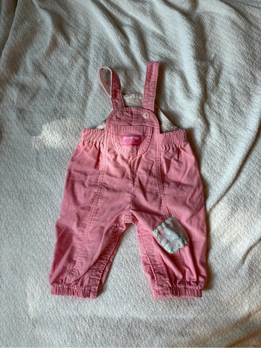 Vintage OshKosh B'gosh Pink Baby Overalls